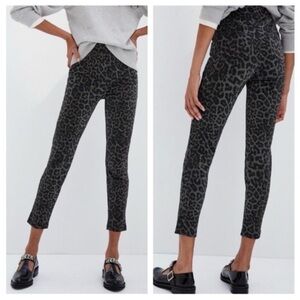 NWT Sanctuary x Anthropologie Metallic Leopard Ponte Leggings XS | High Rise